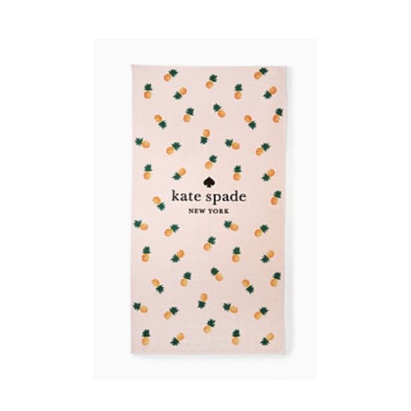 kate spade Other - NEW Kate Spade New York Large Beach Lounge Towel 34 x 64 Pink Pineapple